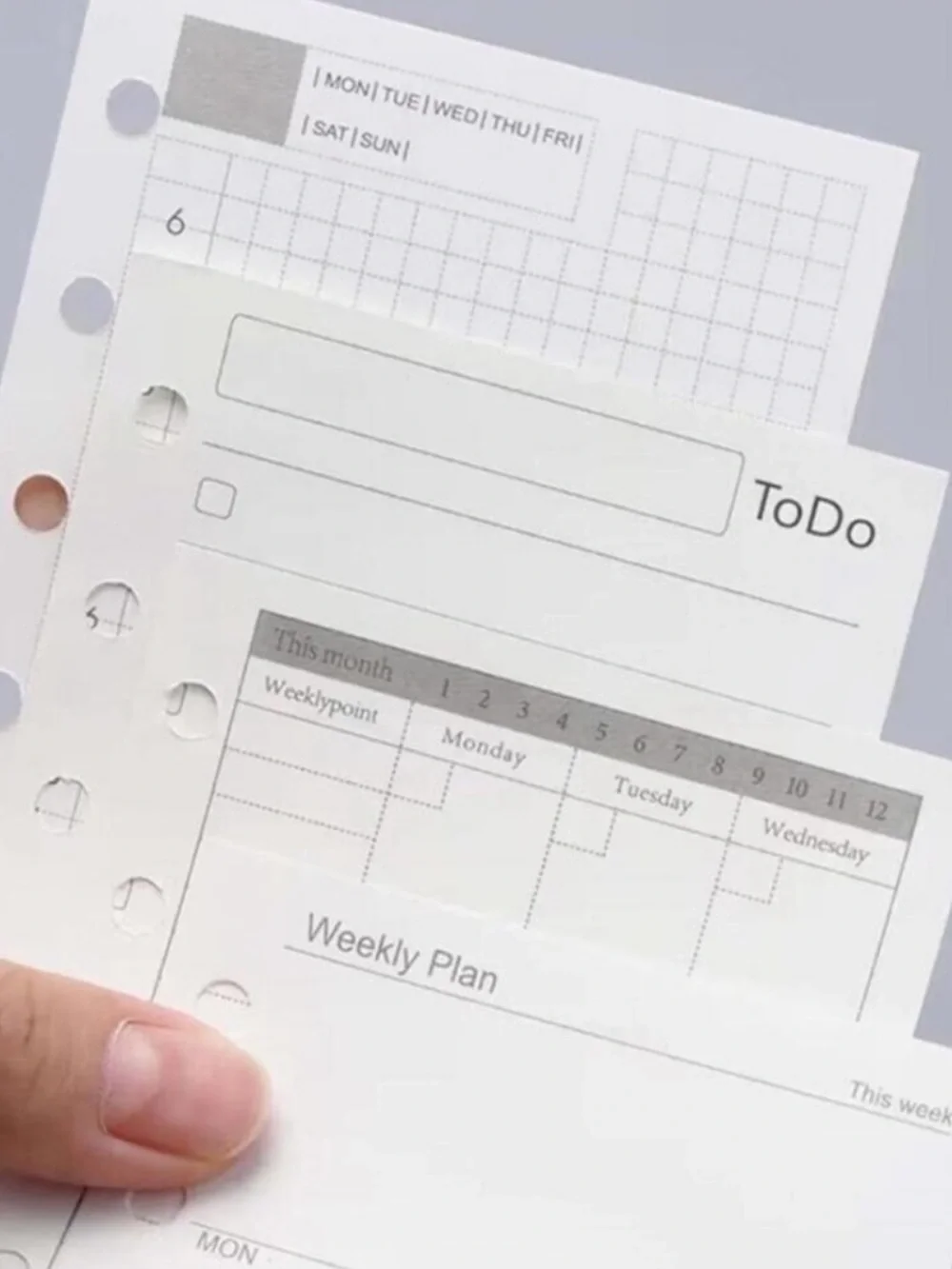 🆕 LV Planner Calendar Inserts Grid Monthly To Do Daily Note Personal Travel Work